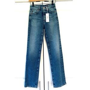 AG Jeans Alexxis Straight Leg Jeans High Rise Vintage Fit Full Length Size 24